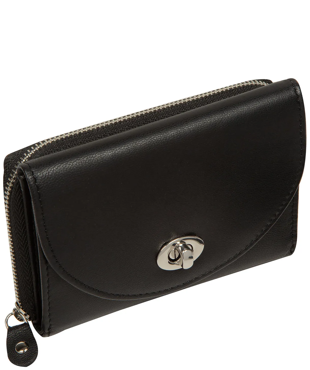 Belle' Black Leather Purse