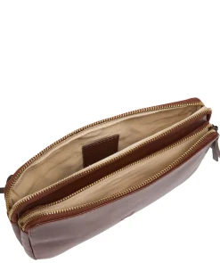 Birdie' Conker Brown Leather Cross Body Bag