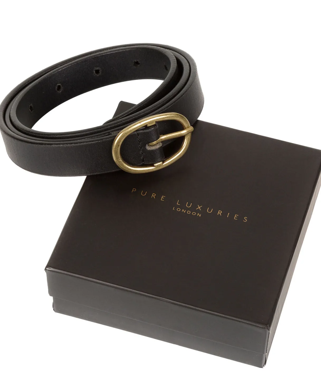 Black Quality Leather Ladies' Belt
