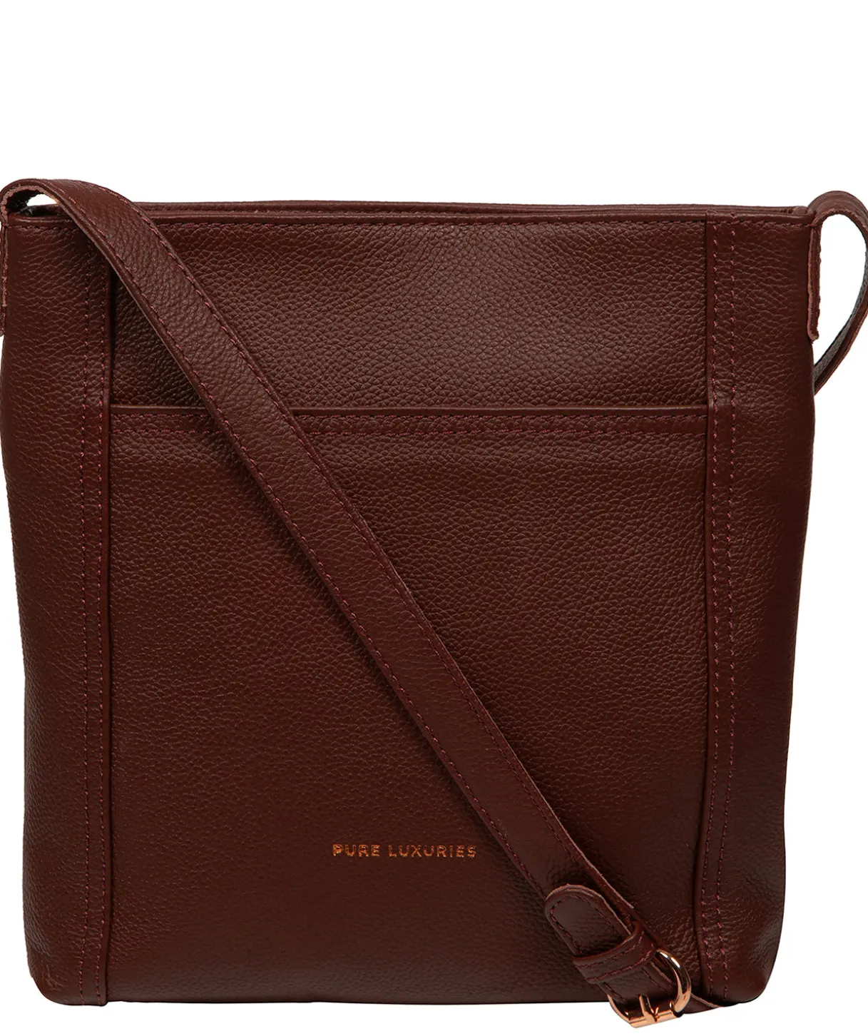 Bodham' Chestnut Leather Cross Body Bag