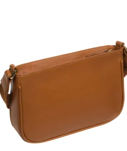 Bree' Oak Nappa Leather Cross Body Bag