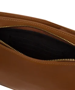 Bree' Oak Nappa Leather Cross Body Bag