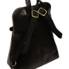 Brielle' Black Leather Backpack