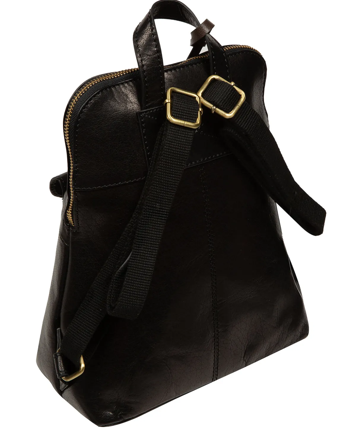 Brielle' Black Leather Backpack