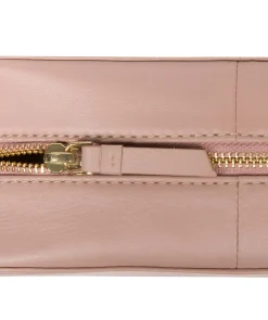 Brompton' Blush Pink Leather Make-Up Bag