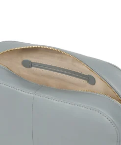 Brompton' Cashmere Blue Leather Make-Up Bag