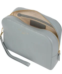 Brompton' Cashmere Blue Leather Make-Up Bag