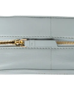 Brompton' Cashmere Blue Leather Make-Up Bag