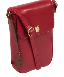 Buzz' Chilli Pepper Leather Cross Body Phone Bag