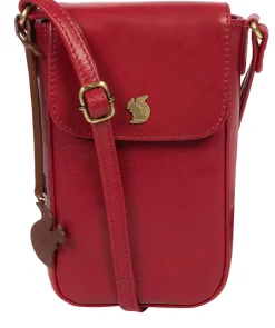 Buzz' Chilli Pepper Leather Cross Body Phone Bag