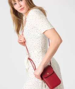 Buzz' Chilli Pepper Leather Cross Body Phone Bag