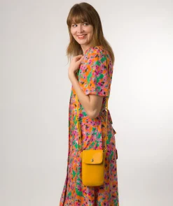 Buzz' Lemon Drop Leather Cross Body Phone Bag