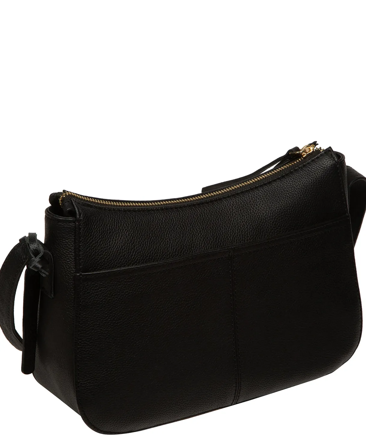 Caldecote' Black Leather Cross Body Bag