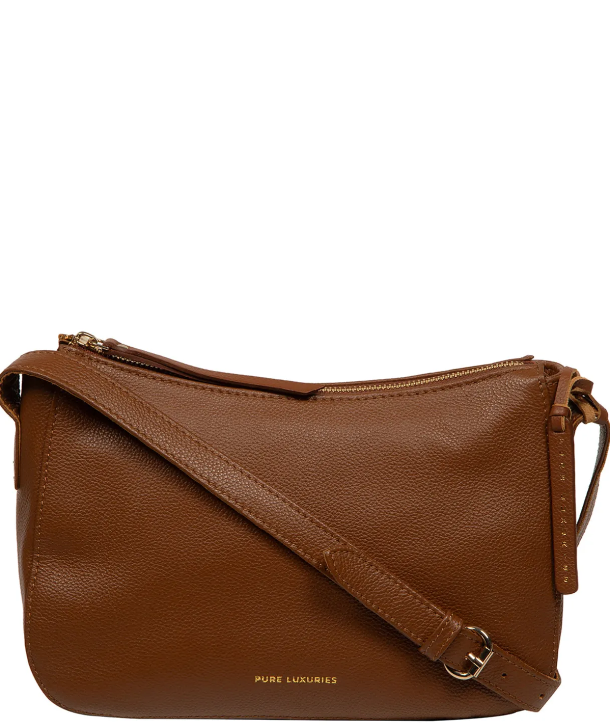 Caldecote' Tan Leather Cross Body Bag