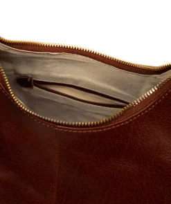 Candy' Conker Brown Leather Handbag