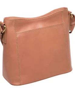 Carla' Subtle Pink Leather Cross Body Bag