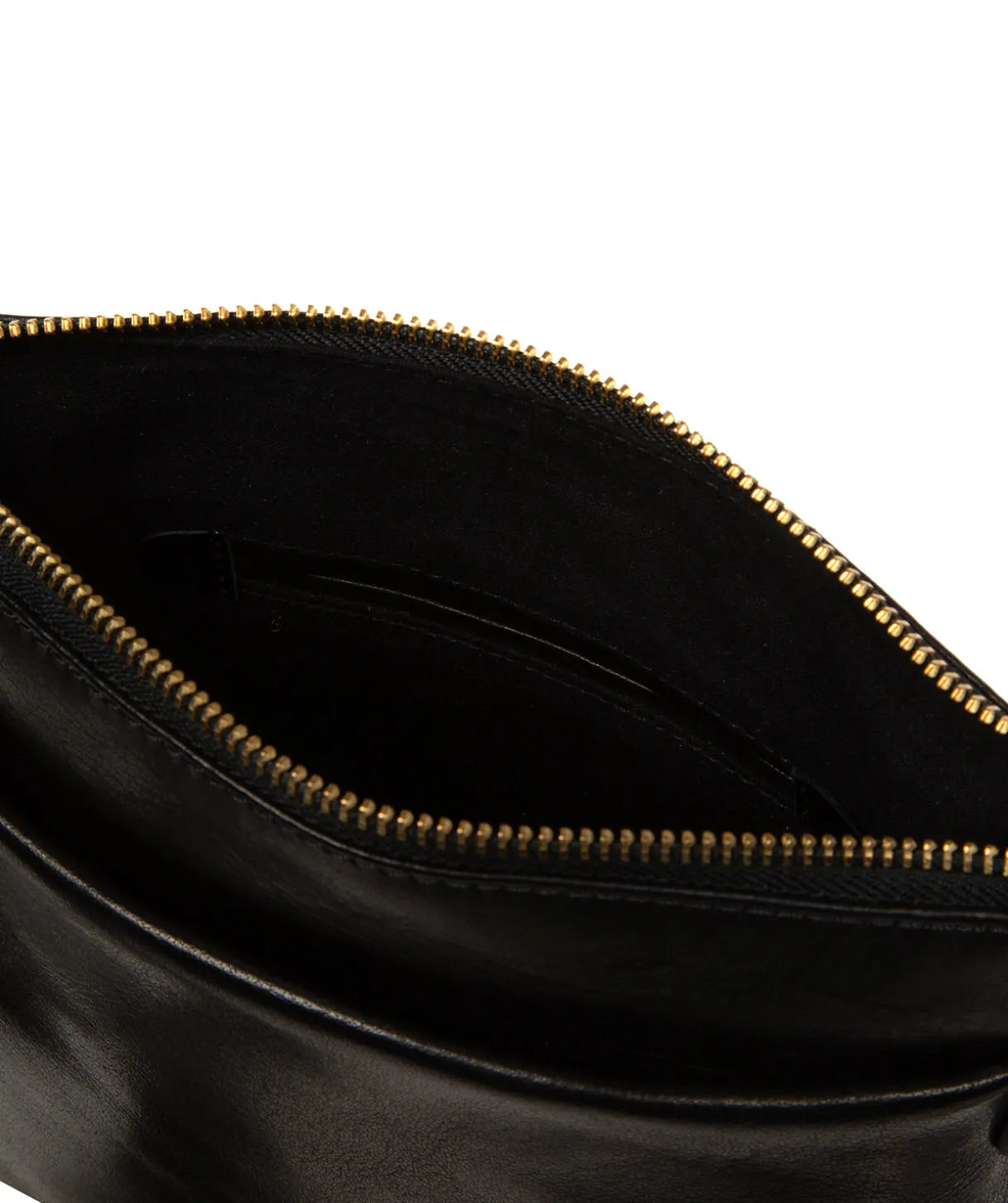Cassia' Black Leather Cross Body Bag