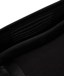 Cassie' Black Leather Cross Body Bag
