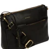 Celestine' Black Leather Cross Body Bag