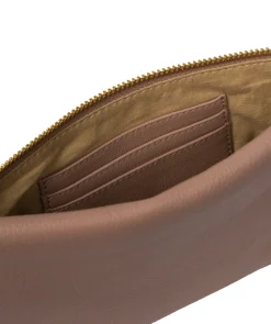 Chalfont' Blush Pink Leather Clutch Bag