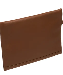 Chalfont' Tan Leather Clutch Bag