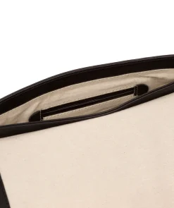 Cherish' Black Leather Clutch Bag