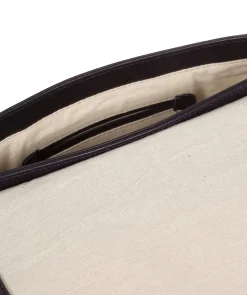 Cherish' Navy Leather Clutch Bag