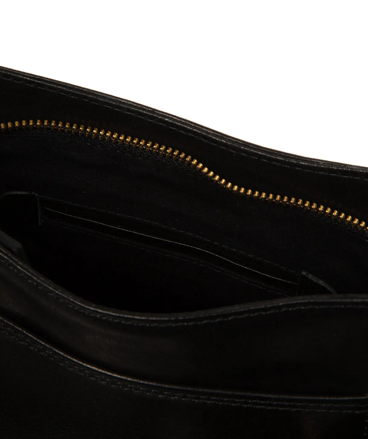 Clementine' Black Leather Cross Body Bag