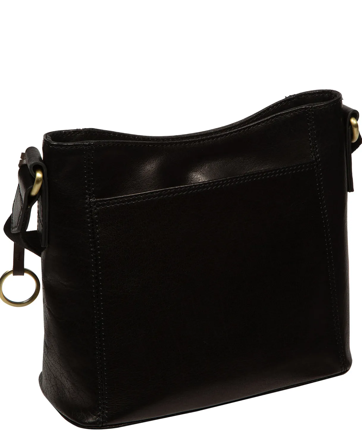 Clementine' Black Leather Cross Body Bag