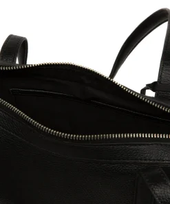 Cleo' Black Leather Evening Handbag