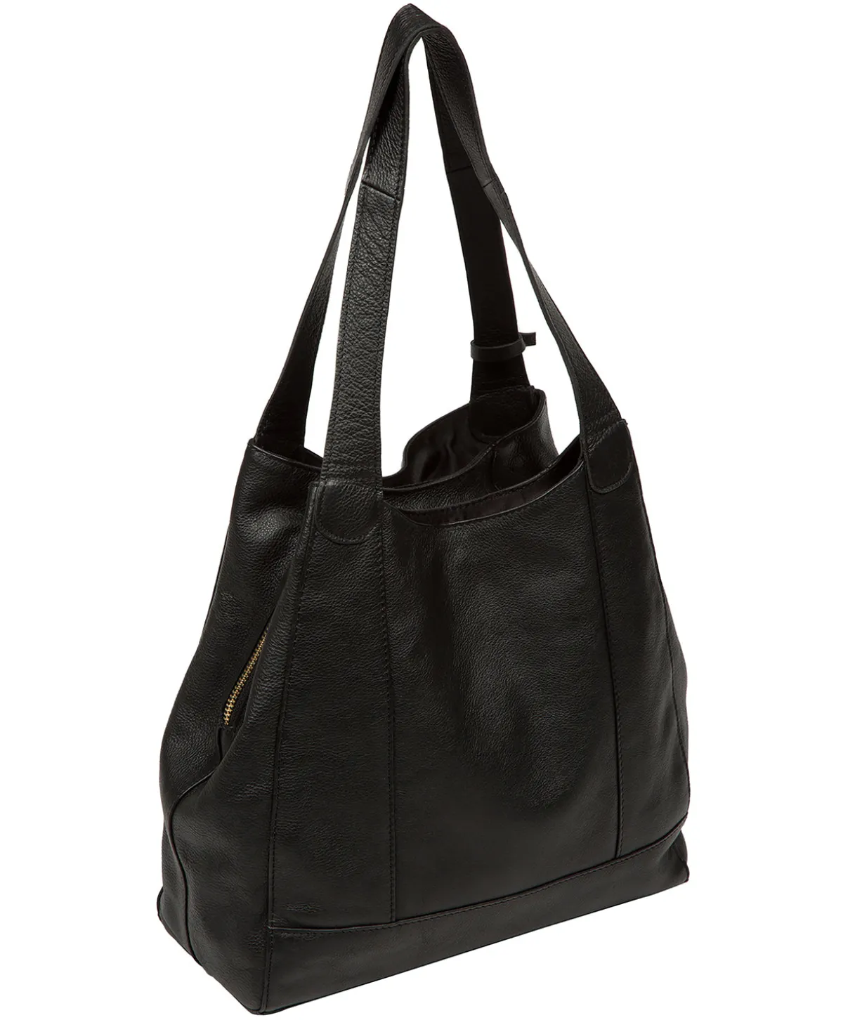 Colette' Black Leather Handbag
