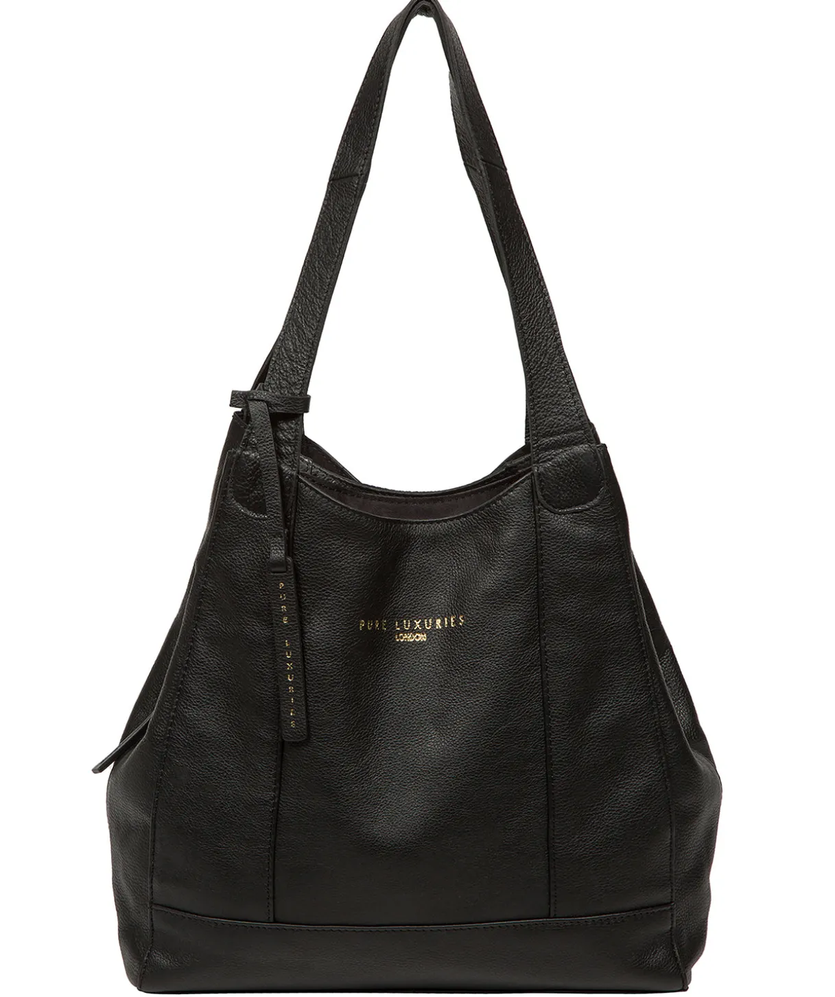Colette' Black Leather Handbag