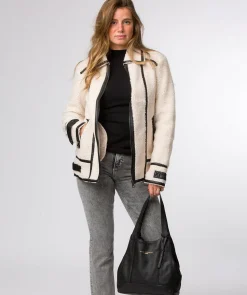 Colette' Black Leather Handbag