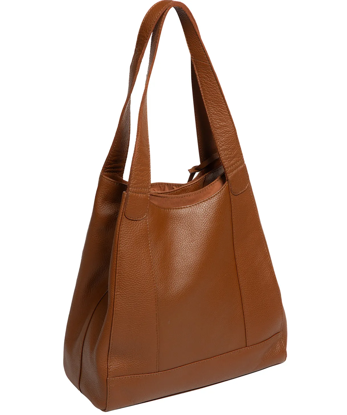 Colette' Rich Tan Leather Handbag