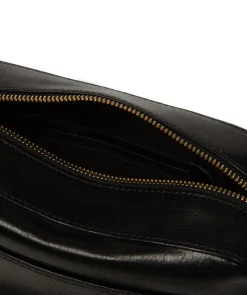 Dahlia' Black Leather Cross Body Bag
