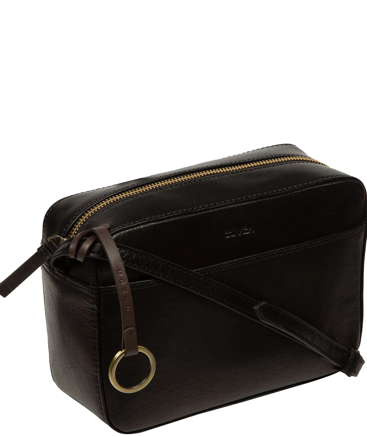 Dahlia' Black Leather Cross Body Bag