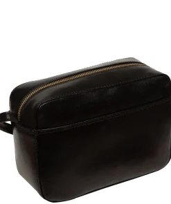 Dahlia' Black Leather Cross Body Bag