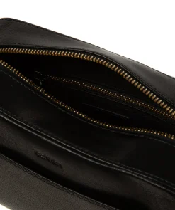 Dahlia' Black Leather Cross Body Bag