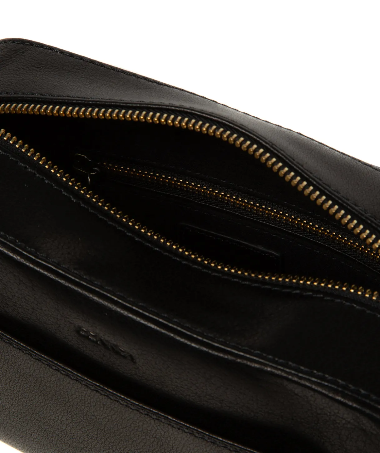 Dahlia' Black Leather Cross Body Bag