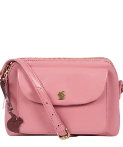 Dainty' Blush Leather Cross Body Bag