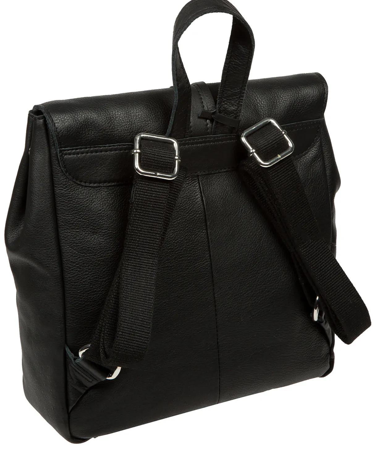 Danica' Black Leather Backpack