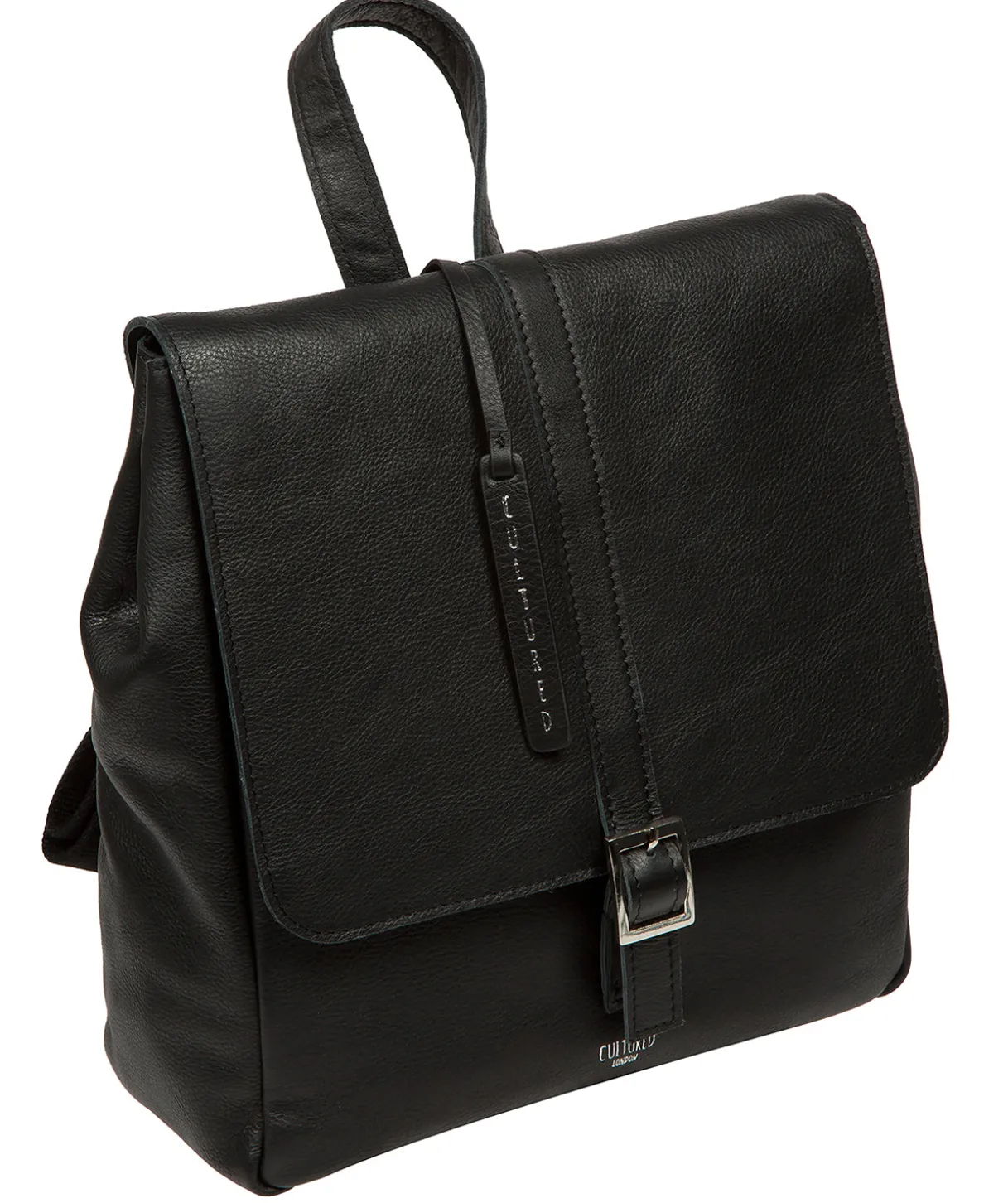 Danica' Black Leather Backpack