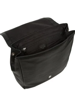 Danica' Black Leather Backpack