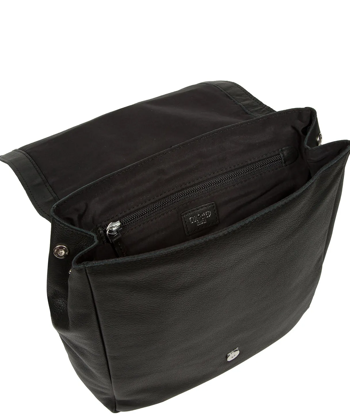 Danica' Black Leather Backpack