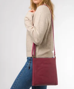 Dink' Orchid Leather Cross Body Bag