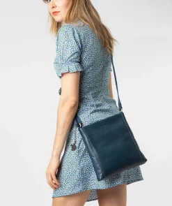 Dink' Snorkel Blue Leather Cross Body Bag