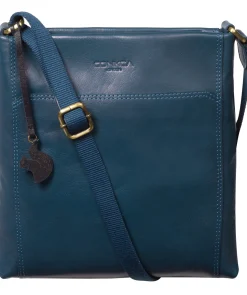 Dink' Snorkel Blue Leather Cross Body Bag