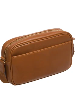 Dion' Oak Nappa Leather Cross Body Bag