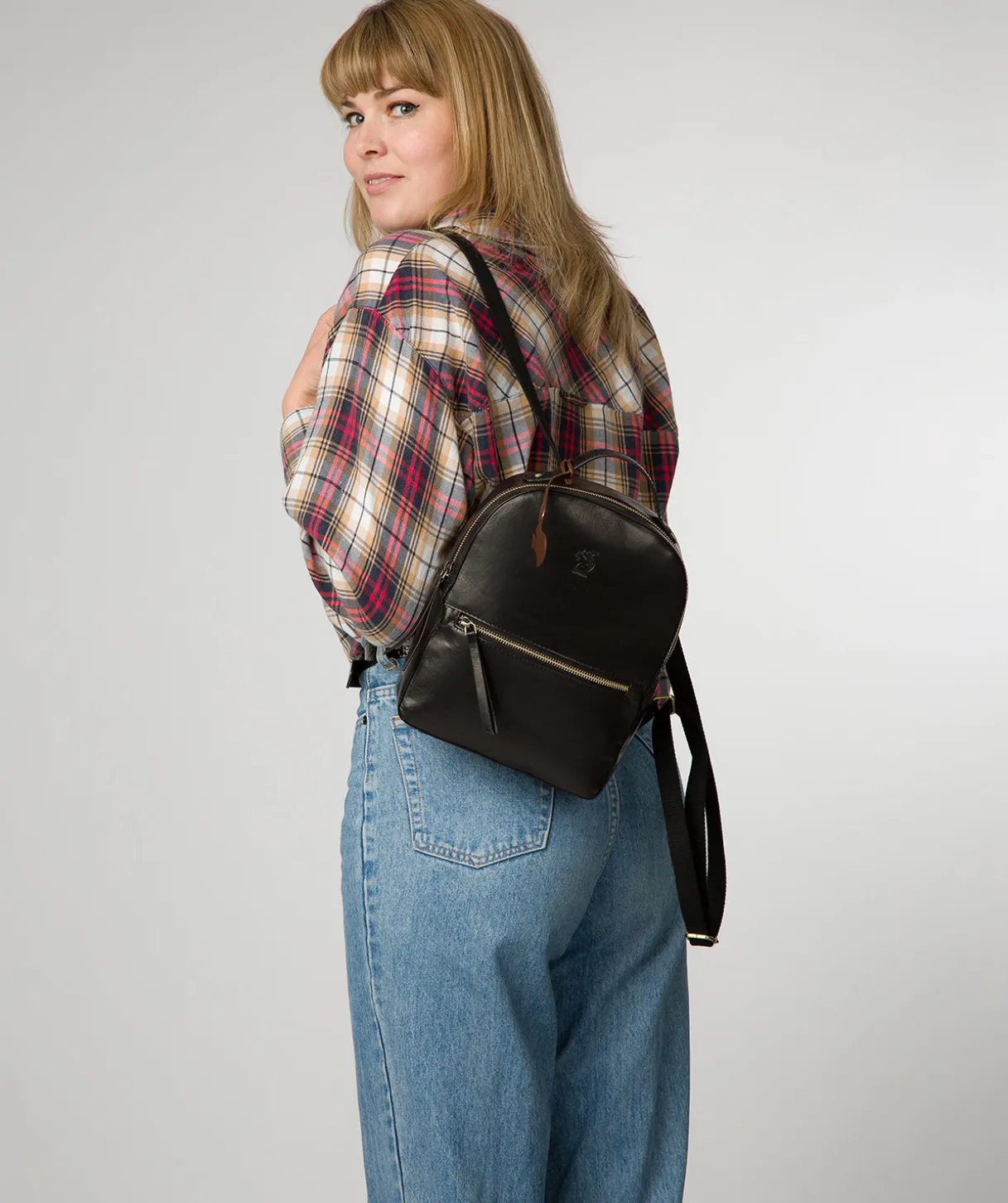 Dream' Black Leather Backpack