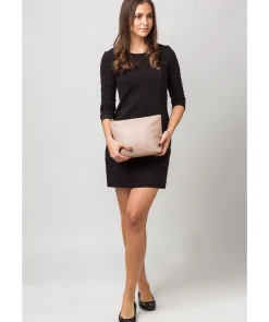 Ealing' Blush Pink Leather Make-Up Bag